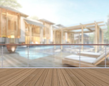 Balkon ve Teras dış arka plan bulanıklık