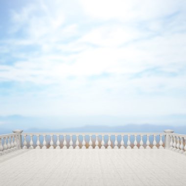 Balkon ve Teras, doğa arka plan bulanıklık