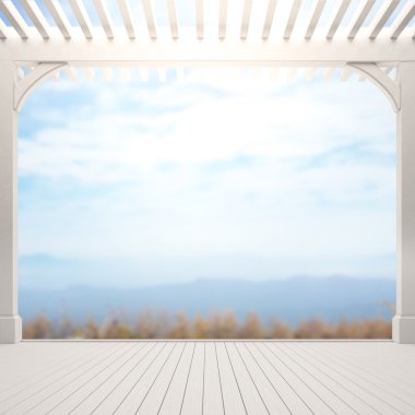 Balkon ve Teras, doğa arka plan bulanıklık