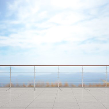 Balkon ve Teras, doğa arka plan bulanıklık