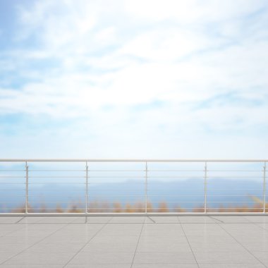 Balkon ve Teras, doğa arka plan bulanıklık