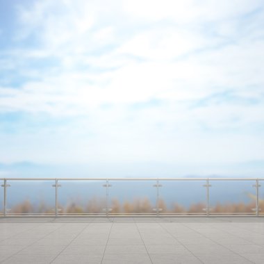 Balkon ve Teras, doğa arka plan bulanıklık