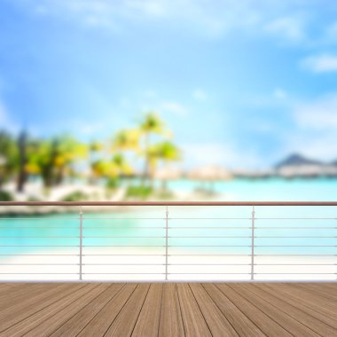 Balkon ve Teras, doğa arka plan bulanıklık