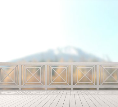 Balkon ve Teras, doğa arka plan bulanıklık