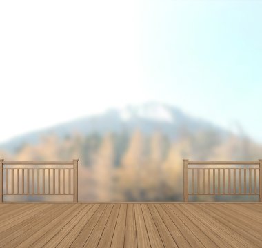 Balkon ve Teras, doğa arka plan bulanıklık