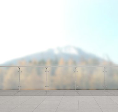 Balkon ve Teras, doğa arka plan bulanıklık