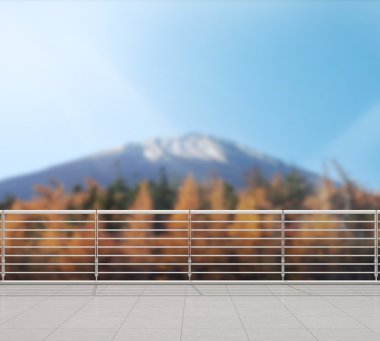 Balkon ve Teras, doğa arka plan bulanıklık