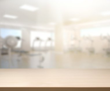 Masa üstü ve arka plan bulanıklık Fitness Spor Salonu