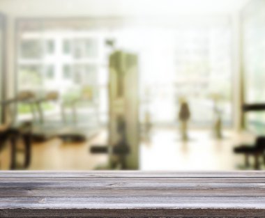 Masa üstü ve arka plan bulanıklık Fitness Spor Salonu