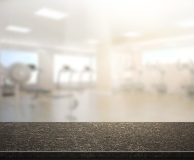 Masa üstü ve arka plan bulanıklık Fitness Spor Salonu