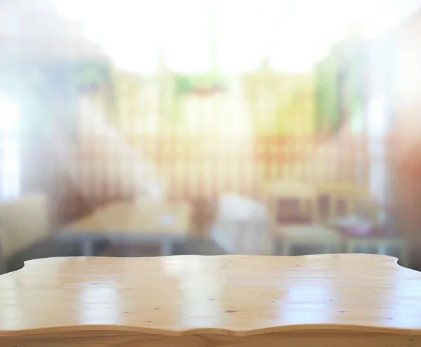 Table Top And Blur Interior of of Background — Stock Photo, Image