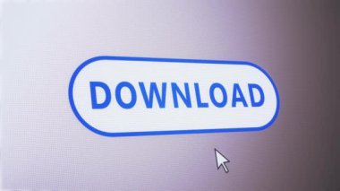 Yuvarlak düğme simgesi etiketli web sitesi pikselli ekran tıklama animasyonunu indir