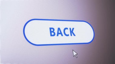 Web sayfasında arka dijital ekran düğmesine bas