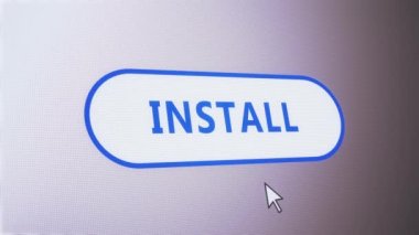 Yuvarlak düğmeli etiket etiketi onaylı pikselli ekran bilgisayar web sitesi kur