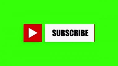 Üyelik simgesi sosyal medya sembolü yeşil ekran krom anahtar animasyonu