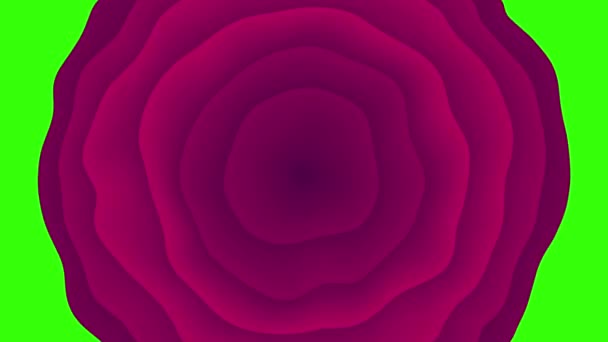 紫色液体融化过渡效果油墨滴绿色屏幕抽象动画 — 图库视频影像