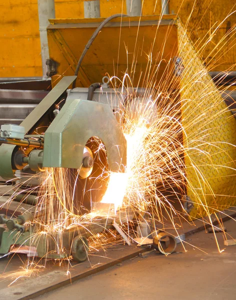 Faísca da máquina de corte — Fotografia de Stock