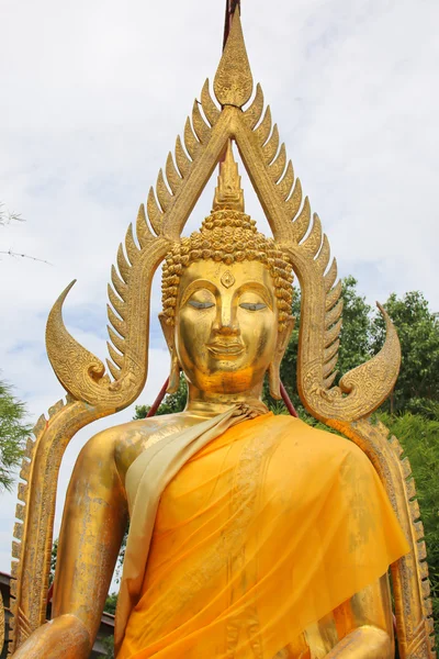 Buddha with high hairdo portrait — Stock Photo, Image