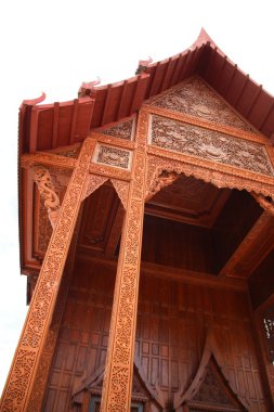 Tapınak Tayland dikey beyaz desen