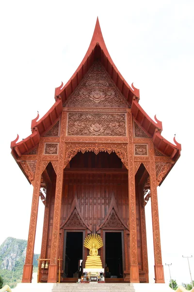 Thai pattern temple as vertical — Stock Photo, Image