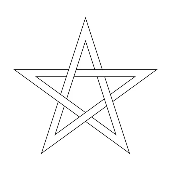 Ilustrace symbolu Pentagram — Stock fotografie