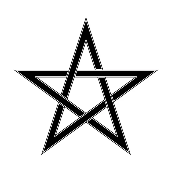 Ilustrace symbolu Pentagram — Stock fotografie