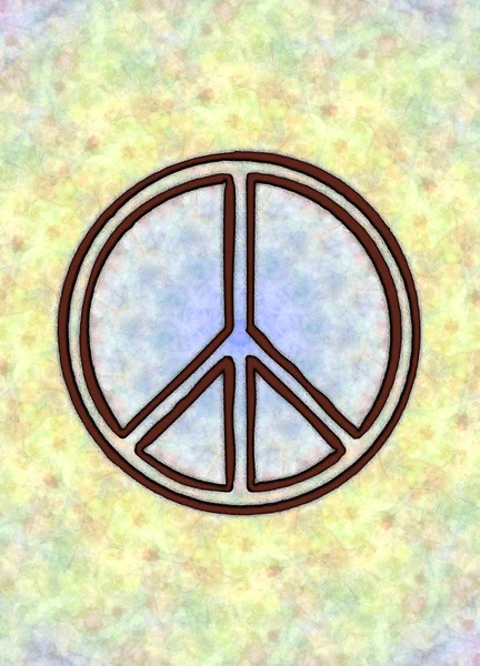 Illustration zum Friedenssymbol — Stockfoto