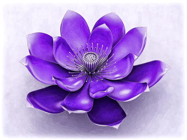 Çakra Lotus çiçek mor — Stok fotoğraf