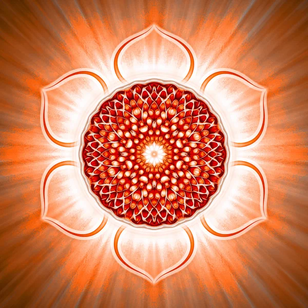 Open sacrale Chakra — Stockfoto