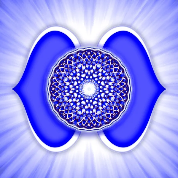 Simbolo del chakra della fronte — Foto Stock