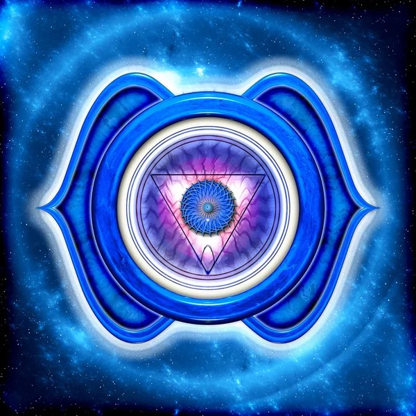 Derde oog chakra — Stockfoto