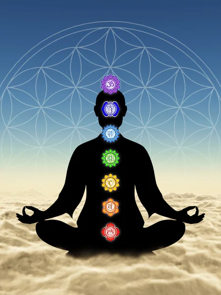 Chakra Meditation - Stock-foto