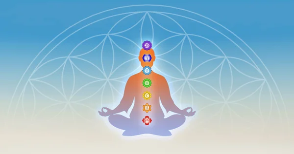 Chakra Meditation — Stockfoto