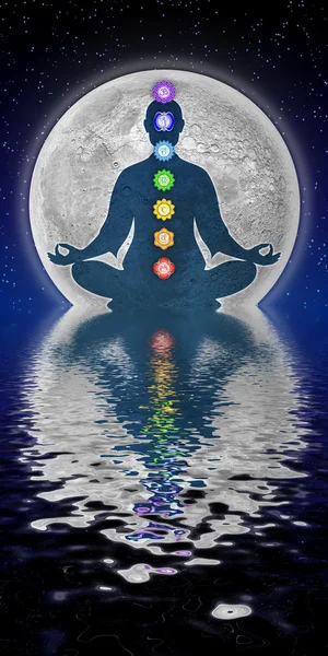 Meditazione chakra — Foto Stock