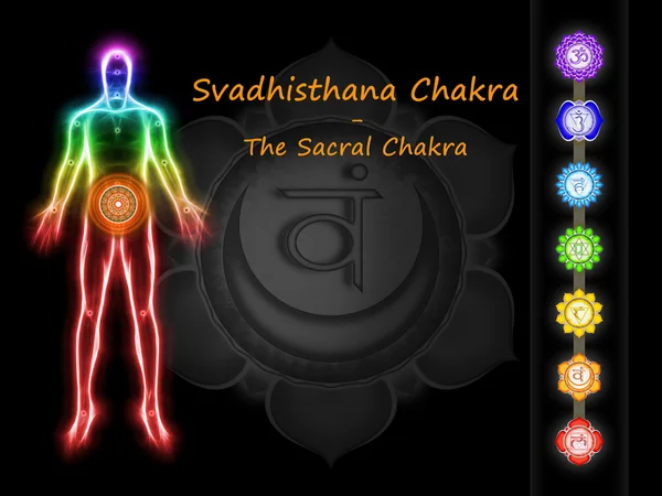 Svadhisthana脉轮 — 图库照片