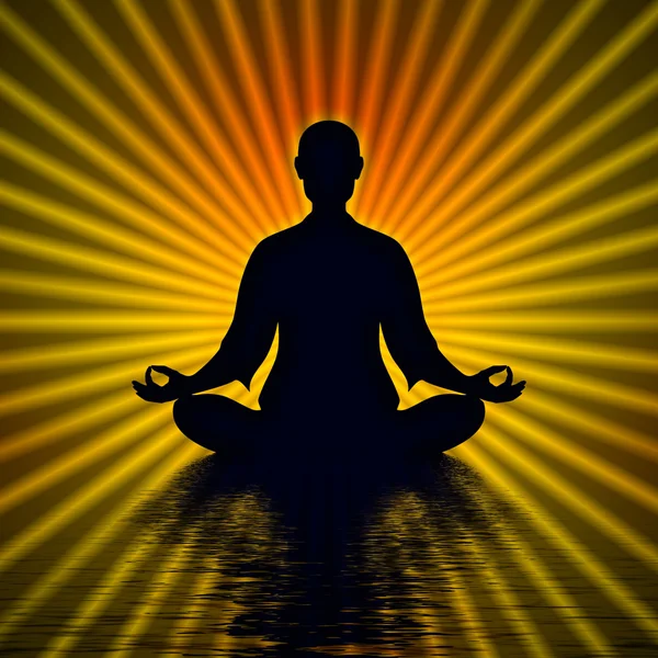 В медитации — стоковое фото