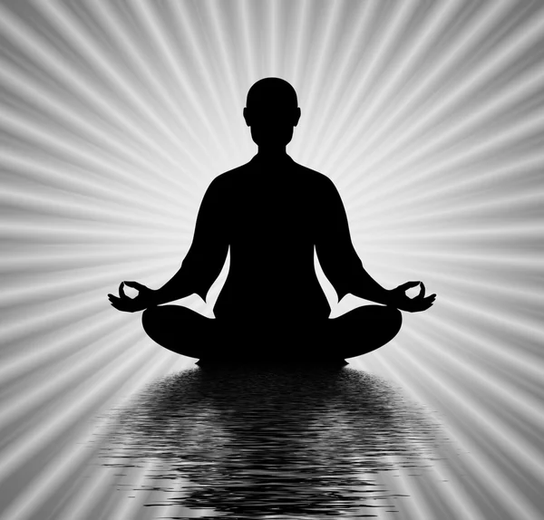 В медитации — стоковое фото