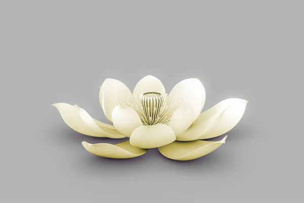 Fiore di loto chakra giallo — Foto Stock
