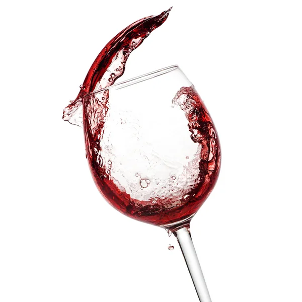 Červené víno s vektorová cesta — Stock fotografie
