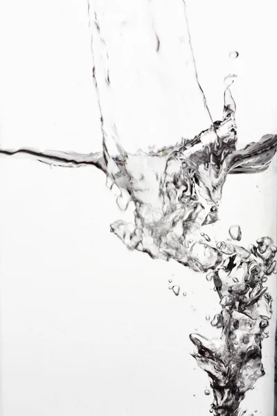 Water  splash on white — Stock Photo, Image