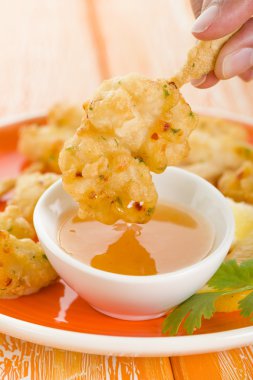 Çıtır karides şiş