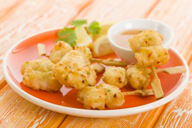 Kalamar Tempura şişleri