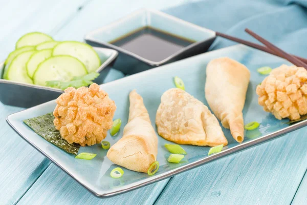 Fried Asian Snacks — Stock Photo, Image