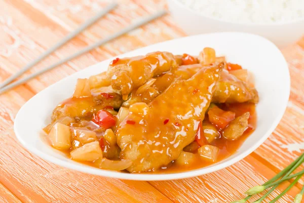 Sweet & Sour Chicken — Zdjęcie stockowe