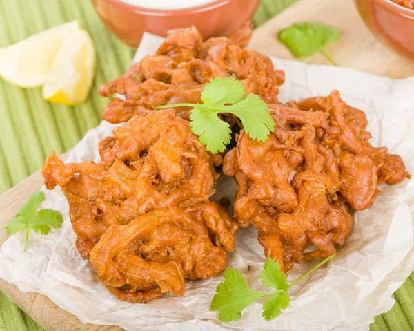 Onion Bhajis — Stockfoto