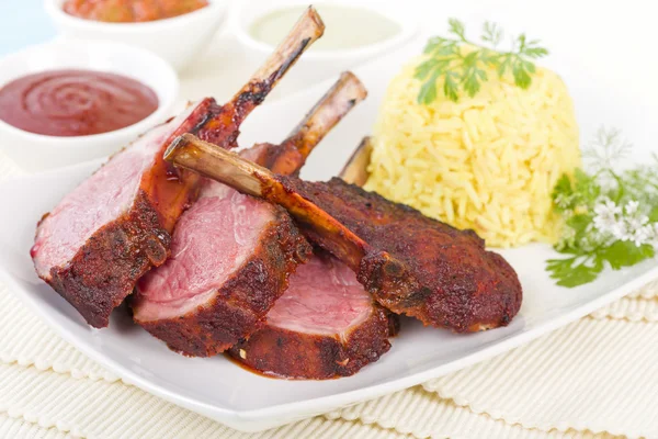 Costolette di agnello Tandoori — Foto Stock