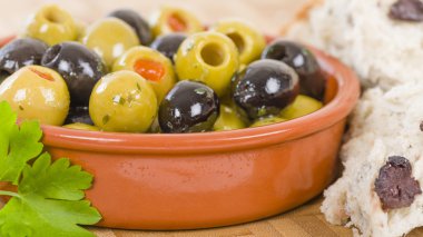 A Bowl of Olives clipart