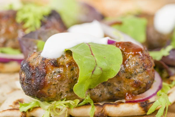 Kebabs de cordero entintado —  Fotos de Stock