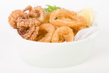 Hırpalanmış kalamar kalamar