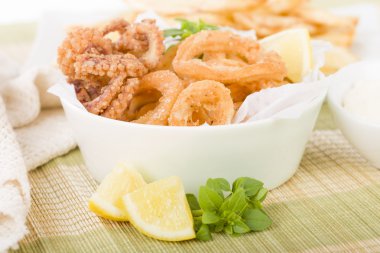 Hırpalanmış kalamar kalamar